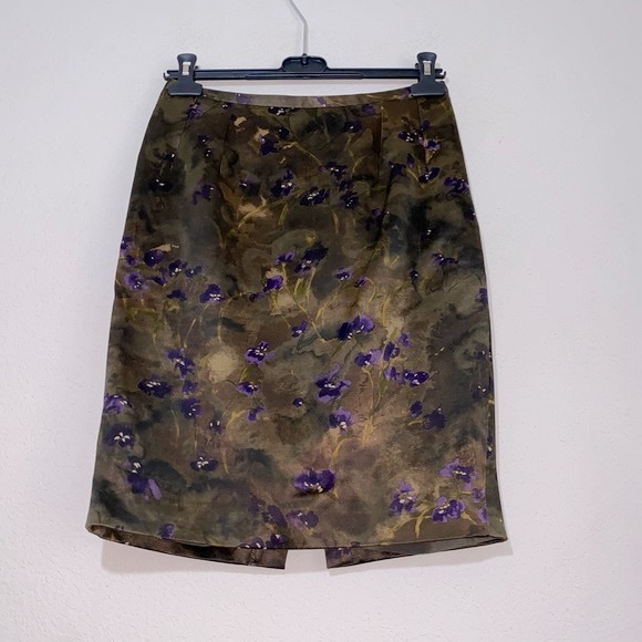 Michael Kors Collection Italy Silk & Wool Pencil Skirt - Picture 7 of 15